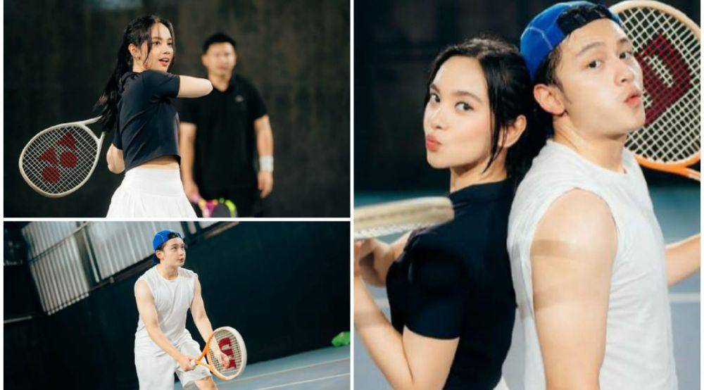 7 Potret Lyodra dan Randy Martin Main Tenis Bareng, Mendadak Tenis!