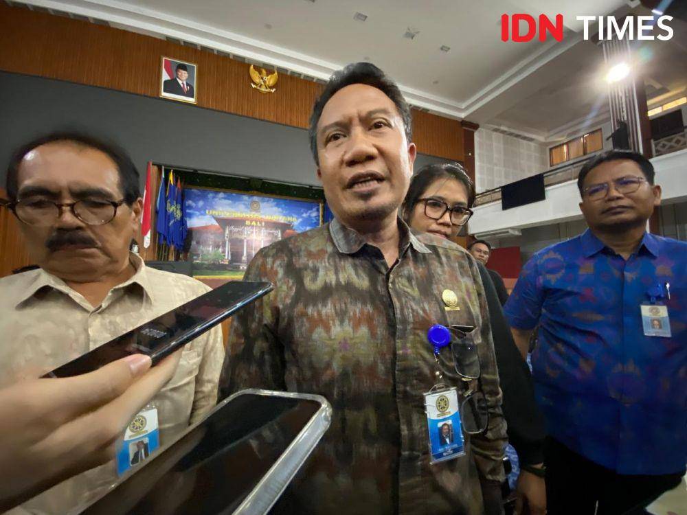 Rektor Unud, I Ketut Sudarsana. (IDN Times/Yuko Utami)
