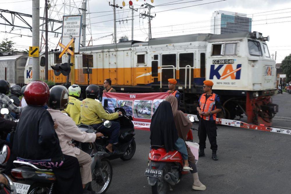 3 Bulan Pertama Tahun 2025, KAI Daop 6 Tutup 7 Perlintasan Liar