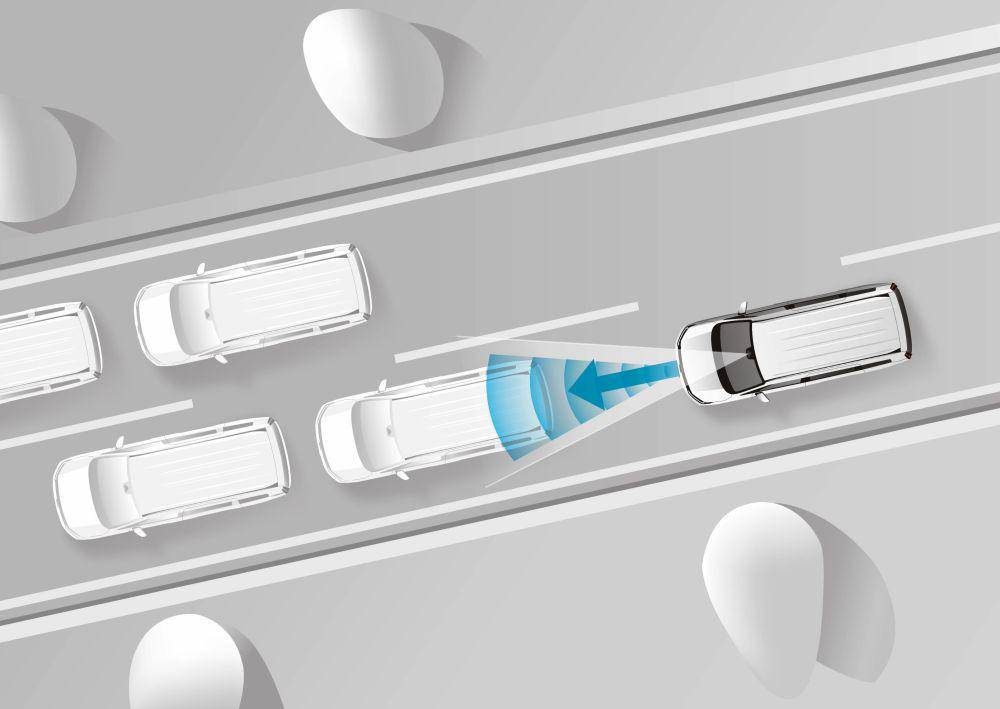 Ilustrasi Adaptive Cruise Control (ACC) Mobil Honda Stepwgn (honda.com.hk)