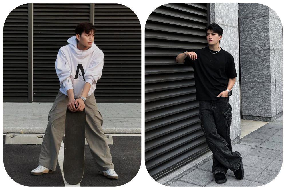 7 Ide OOTD Cowok Pakai Baggy Cargo Pants, Urban Style Look!