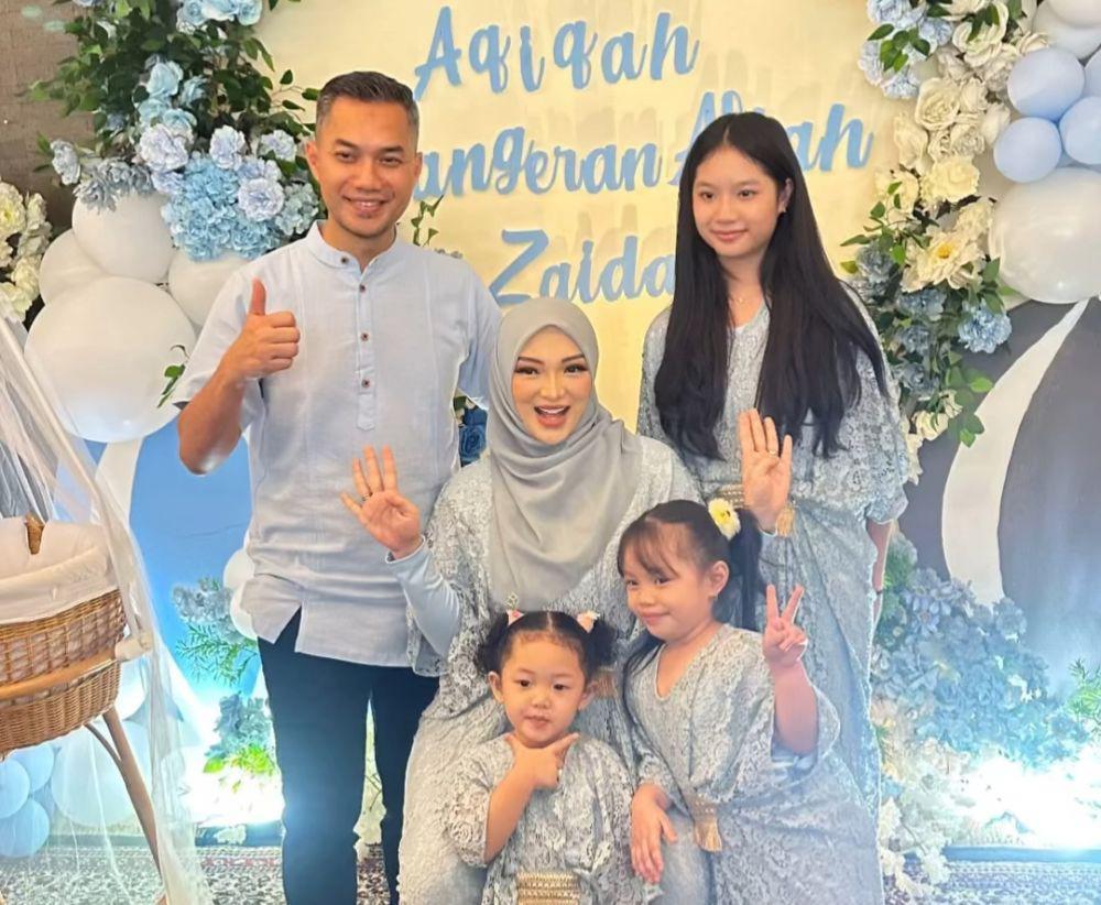 7 Dekorasi Akikah Anak Ketiga Zaskia Gotik, Serba Biru!