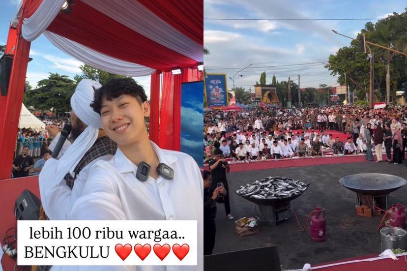 Potret Willie Salim Gelar Masak Besar 100 Ribu Porsi di Bengkulu