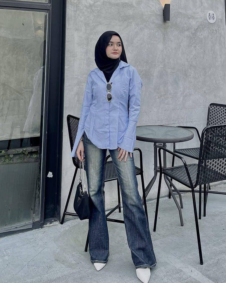 potret ide OOTD kasual elegan ala Nova Amalia (instagram.com/nopaamlia)