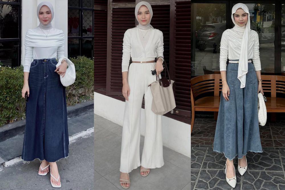 7 Ide OOTD Nuansa Putih ala Elvina Zahra, Minimalis Anti Monoton!