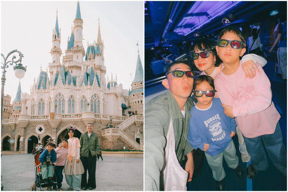 10 Potret Andien Aisyah ke Tokyo Disneyland di Musim Semi 2025