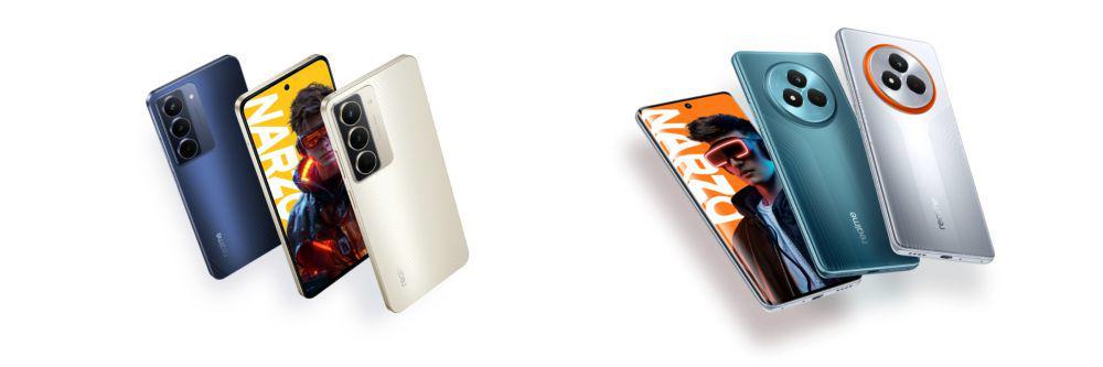 realme NARZO 80x (kiri) dan realme NARZO 80 Pro (kanan) (realme.com)