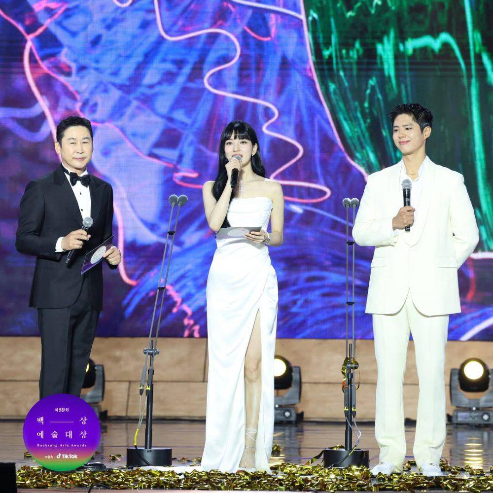 potret Bae Suzy, Park Bo Gum, dan Shin Dong Yup di Baeksang Arts Awards (instagram.com/baeksang.official)