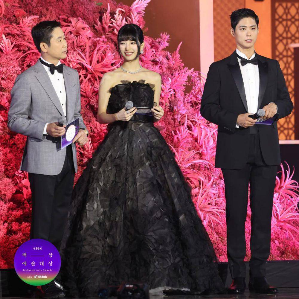 potret Bae Suzy, Park Bo Gum, dan Shin Dong Yup di Baeksang Arts Awards (instagram.com/baeksang.official)