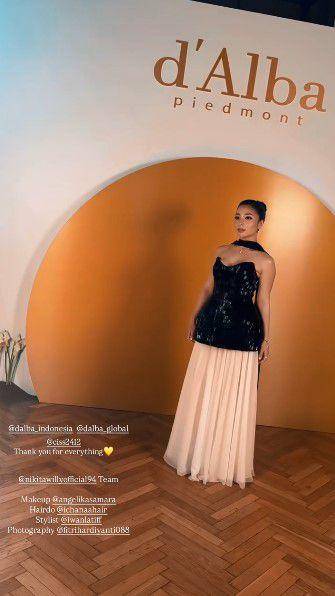 Nikita Willy red carpet D'Alba (Instagram.com/nikitawillyofficial94)