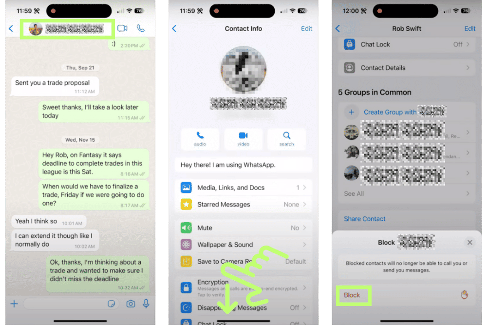 Blokir panggilan WhatsApp di iPhone (Youtube/TrevorNace)