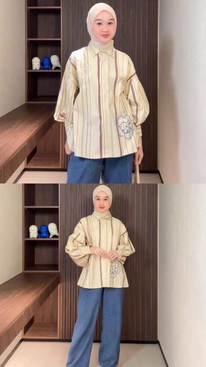 potret ide OOTD kasual playful buat ngampus ala Firyal Aisyah (instagram.com/firyalaisyah)