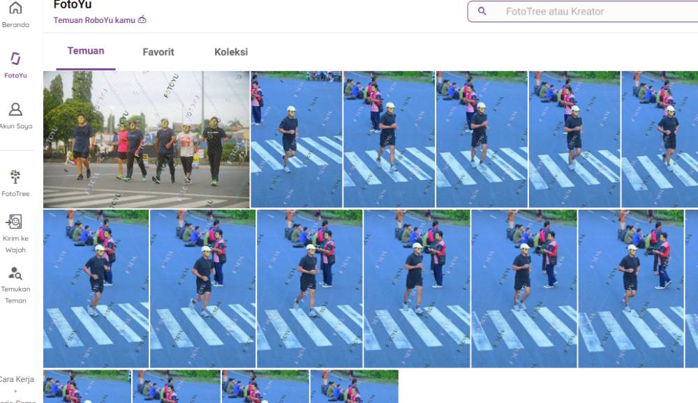 Tampilan aplikasi FotoYu (desktop version). (Fotoyu.com)