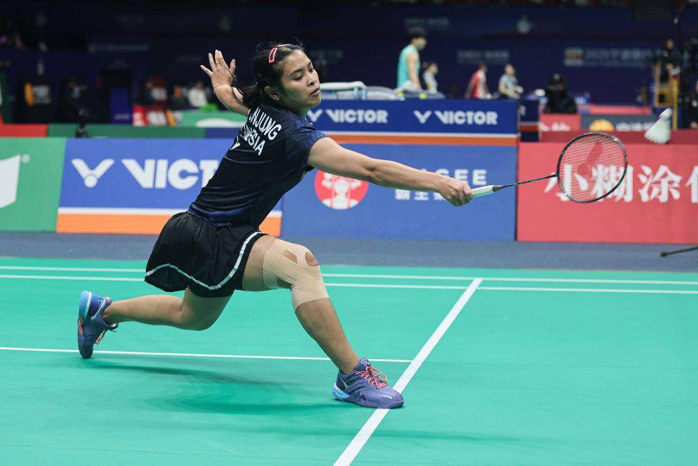Gregoria Mariska Tunjung di 32 besar Kejuaraan Bulu Tangkis Asia (BAC) 2025 (dok. PP PBSI)