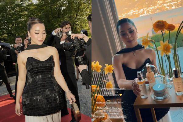 7 Potret Menawan Nikita Willy Hadiri Red Carpet Skincare di Italia