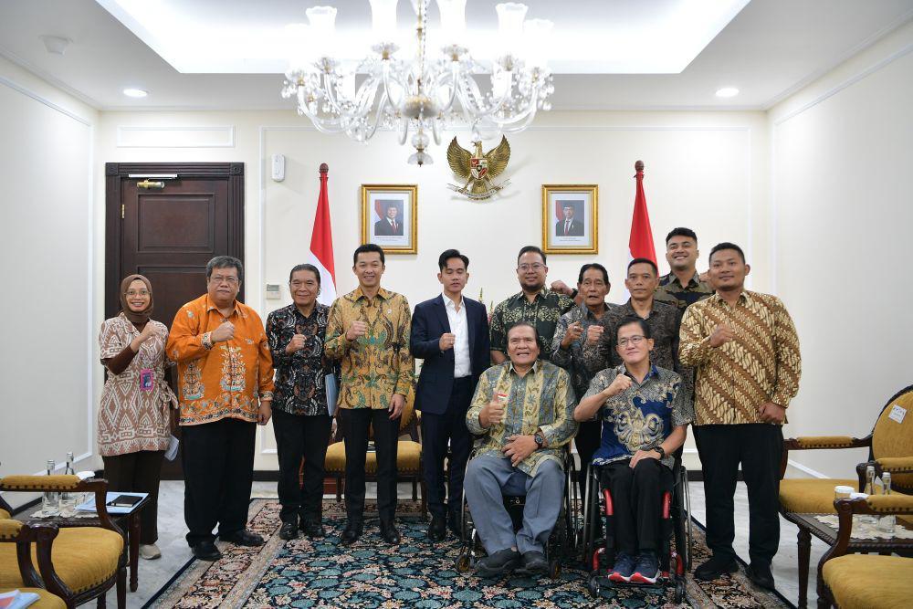 Gibran Gelar Audiensi dengan National Paralympic Committee Indonesia