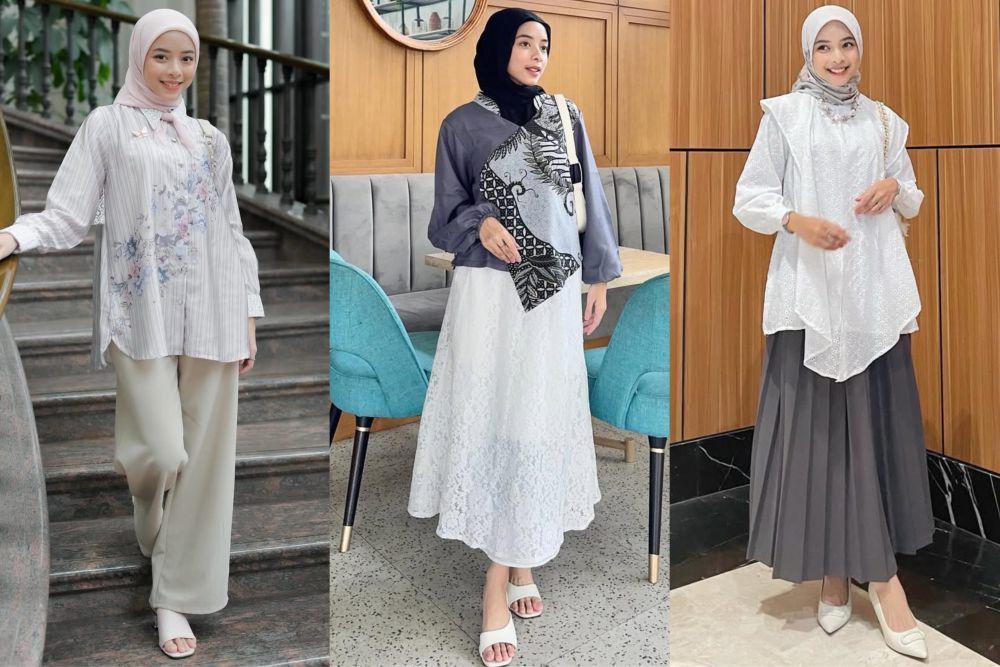 7 Ide OOTD Ngantor Serba Kemeja dan Blouse ala Tarisya Milanti, Chic!