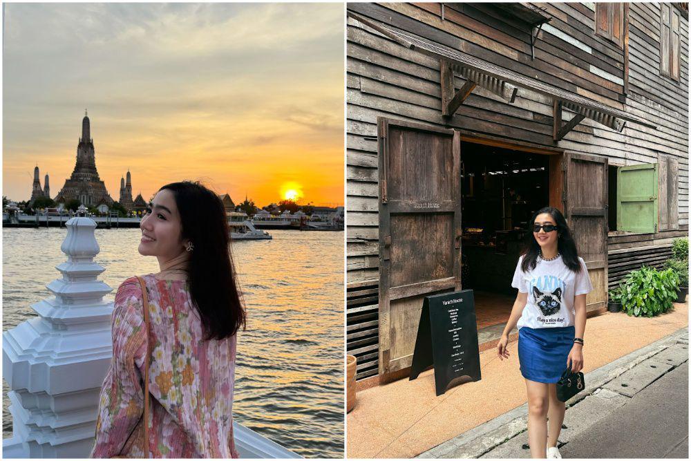 10 Potret Febby Rastanty Habiskan Libur Lebaran di Thailand, Chill!