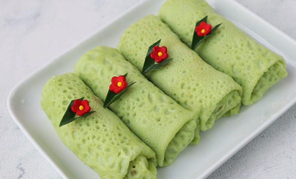 Resep Dadar Gulung Isi Unti Pisang yang Legitnya Bikin Nagih!