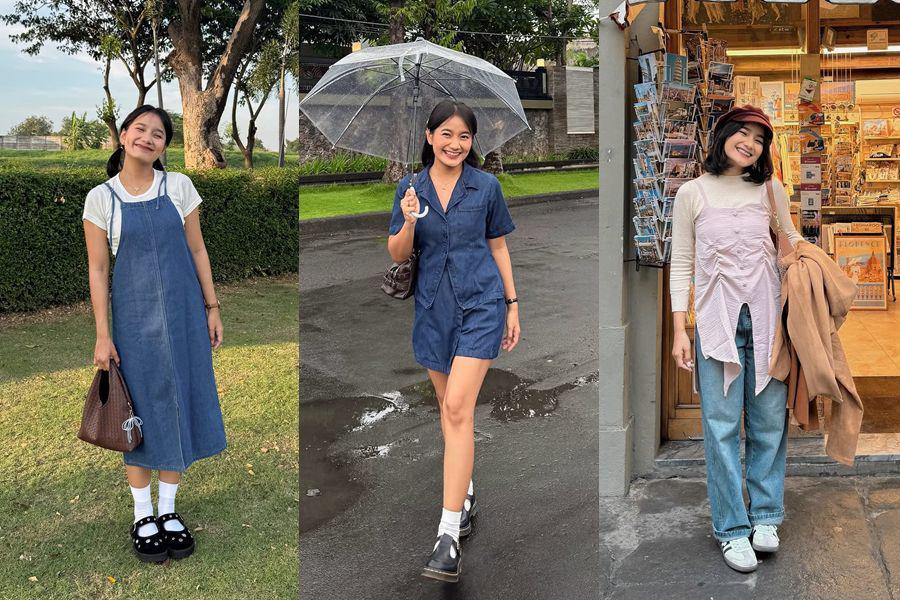 12 Padu Padan Outfit Denim ala Jesica Ceren, Trendi dan Youthful!