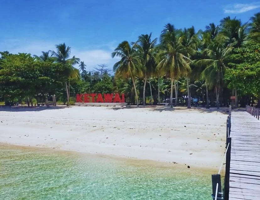 Pesona Pulau Ketawai di Bangka Tengah, Bisa Lihat Biota Laut