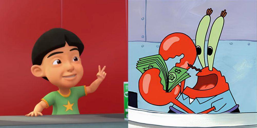 Mail dan Tuan Krabs (youtube.com/Les' Copaque Production | dok. Nickelodeon/SpongeBob SquarePants)