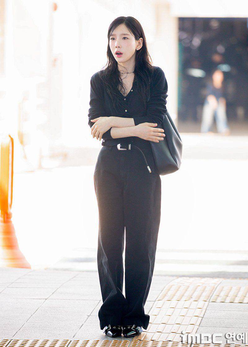 potret Taeyeon berangkat ke Jakarta (dok. iMBC)