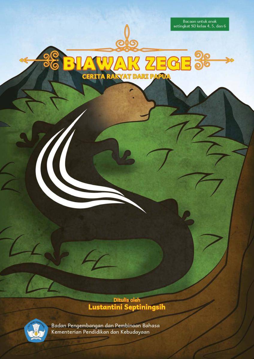 Biawak Zege (dok. Pusat Pembinaan Bahasa dan Sastra/Buku Digital)