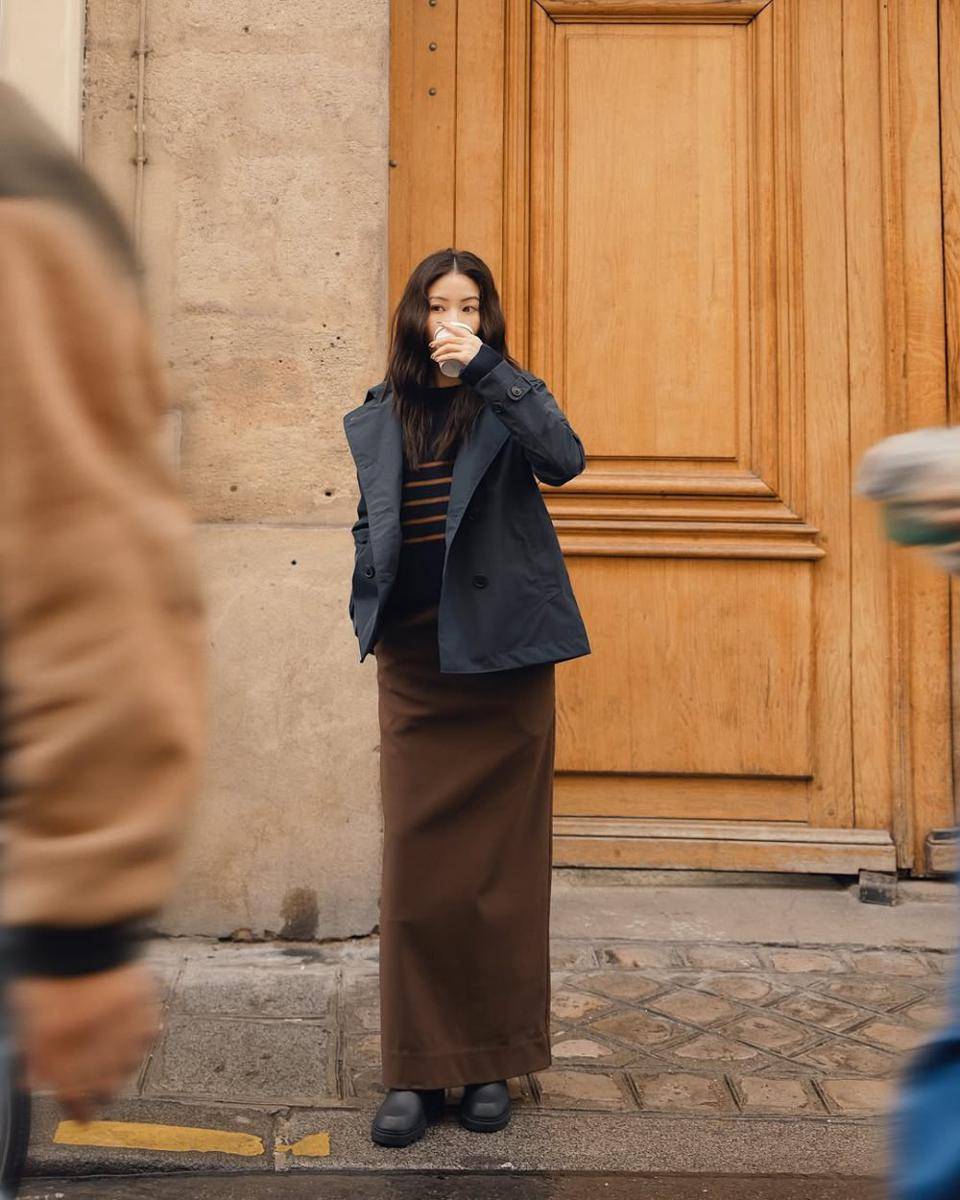 gaya layering outfit ala Jenny Tsang (instagram.com/tsangtastic)