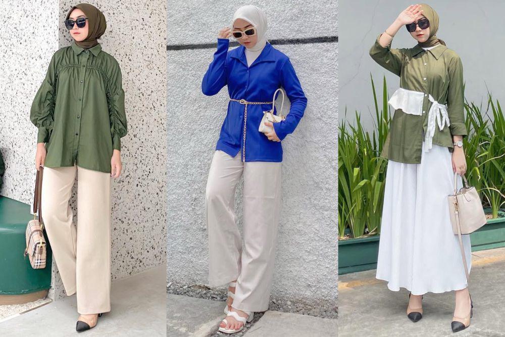 7 Ide OOTD Kasual Nuansa Earth Tone ala Cici, Gak Melulu Cokelat!