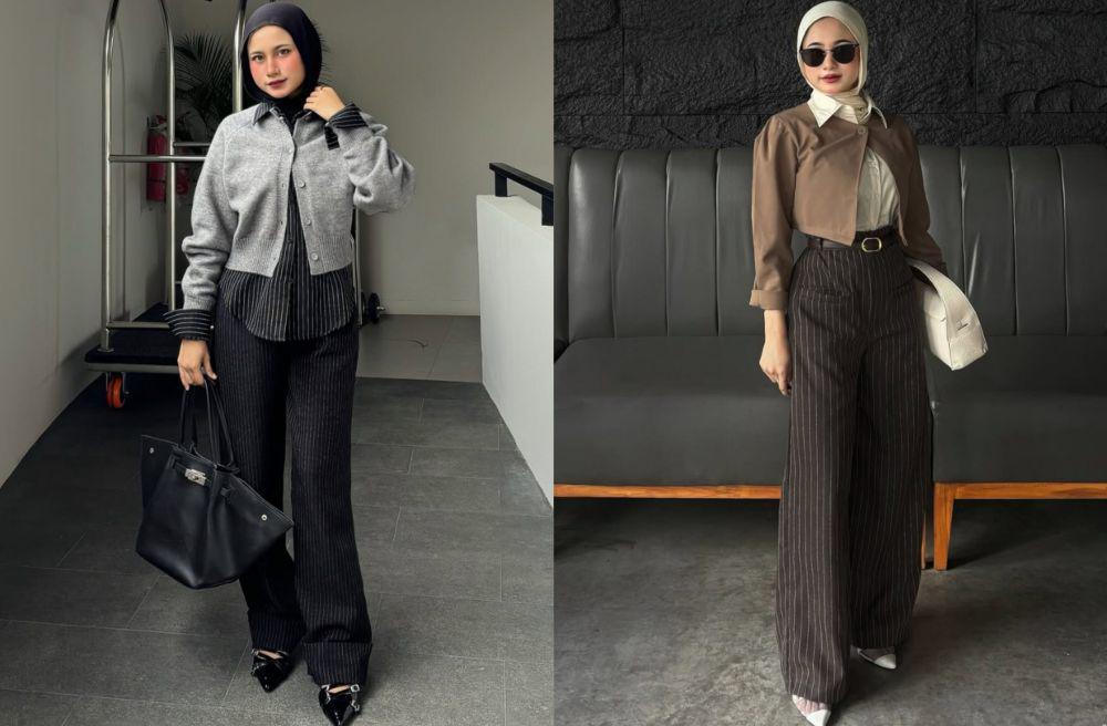 8 Ide OOTD Hijab Office Look ala Rossidatul Umami, Kekinian!