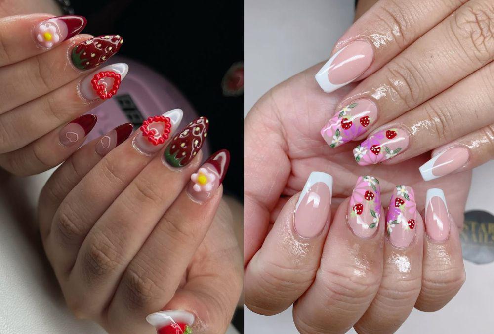 7 Inspirasi Nail Art Tema Berry yang Lagi Viral dan Gemesin Banget!