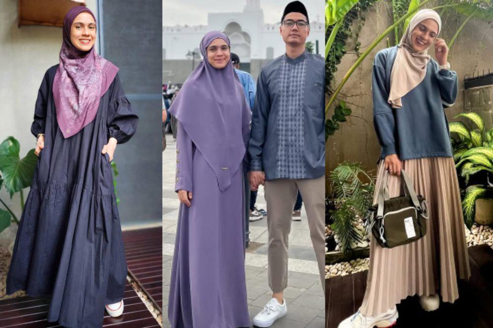 8 Inspirasi Outfit Modest ke Kajian ala Nycta Gina, Simpel!