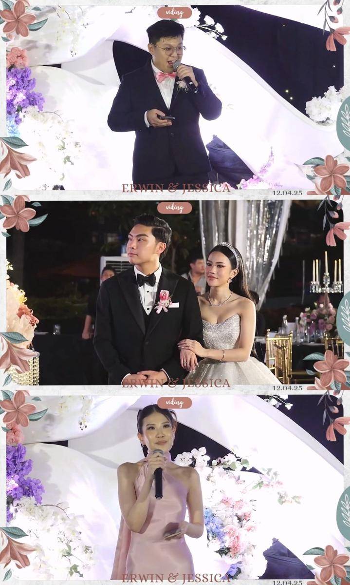 Resepsi Jessica Jane dan Erwin Phang (YouTube/Jessica Jane)