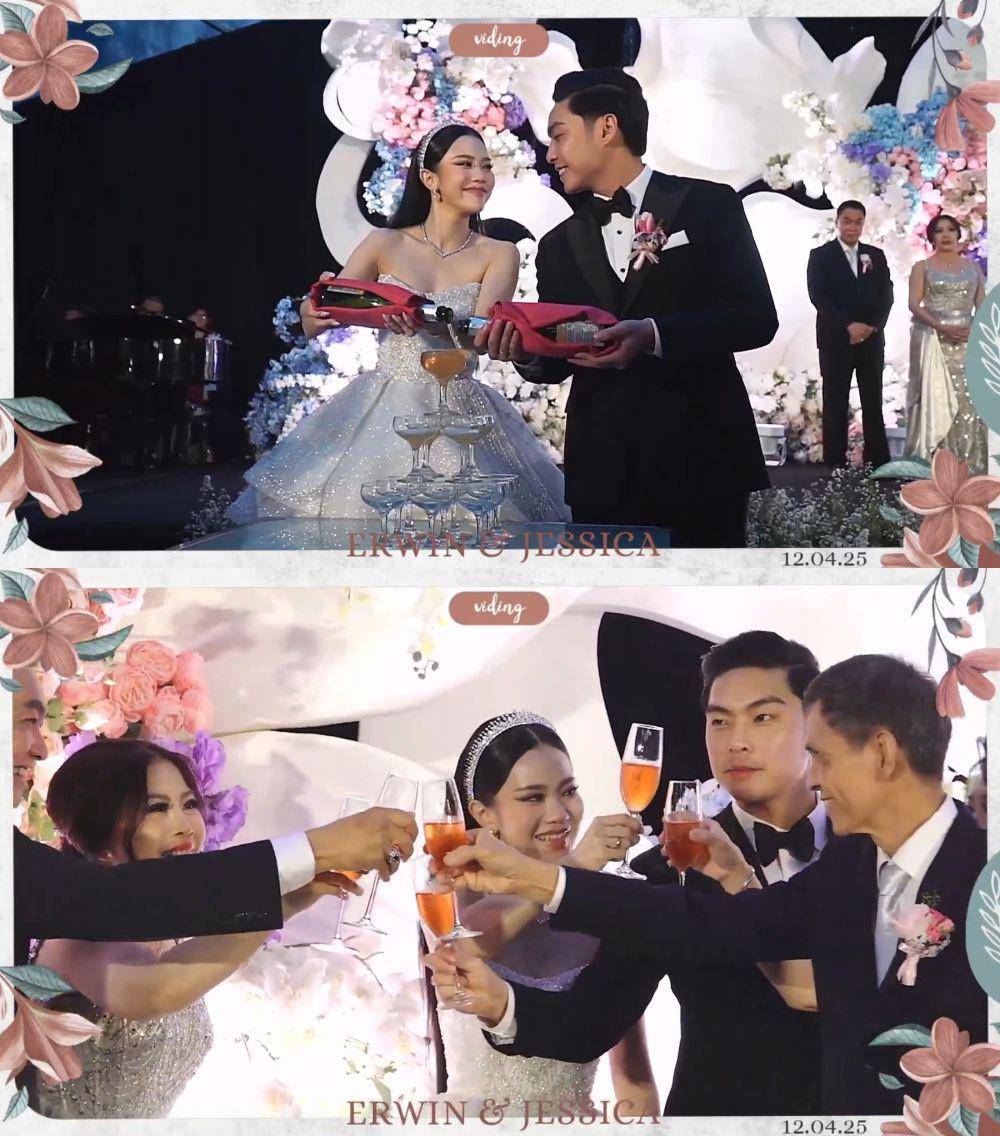 Resepsi Jessica Jane dan Erwin Phang (YouTube/Jessica Jane)