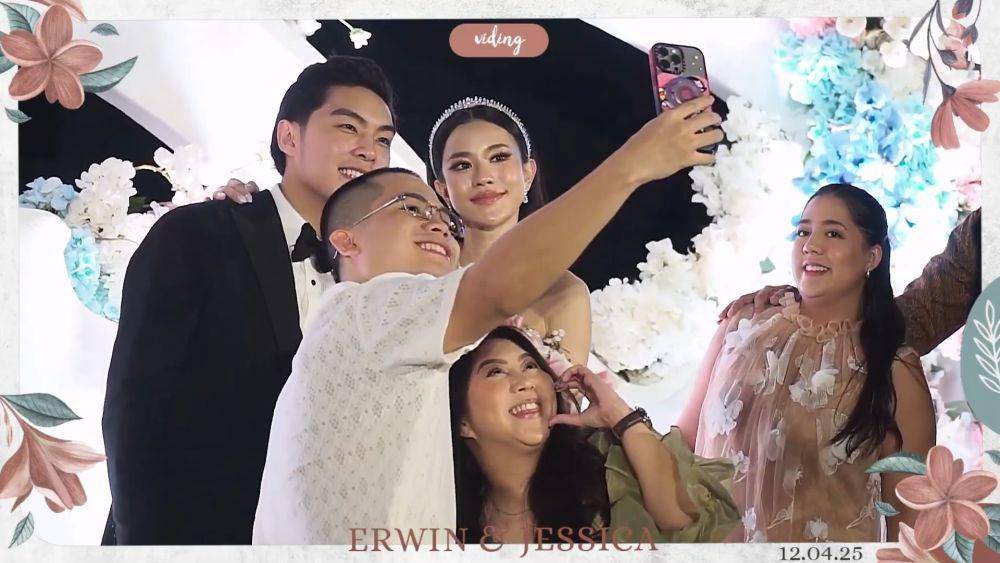 Tamu artis di resepsi Jessica Jane dan Erwin Phang (YouTube/Jessica Jane)