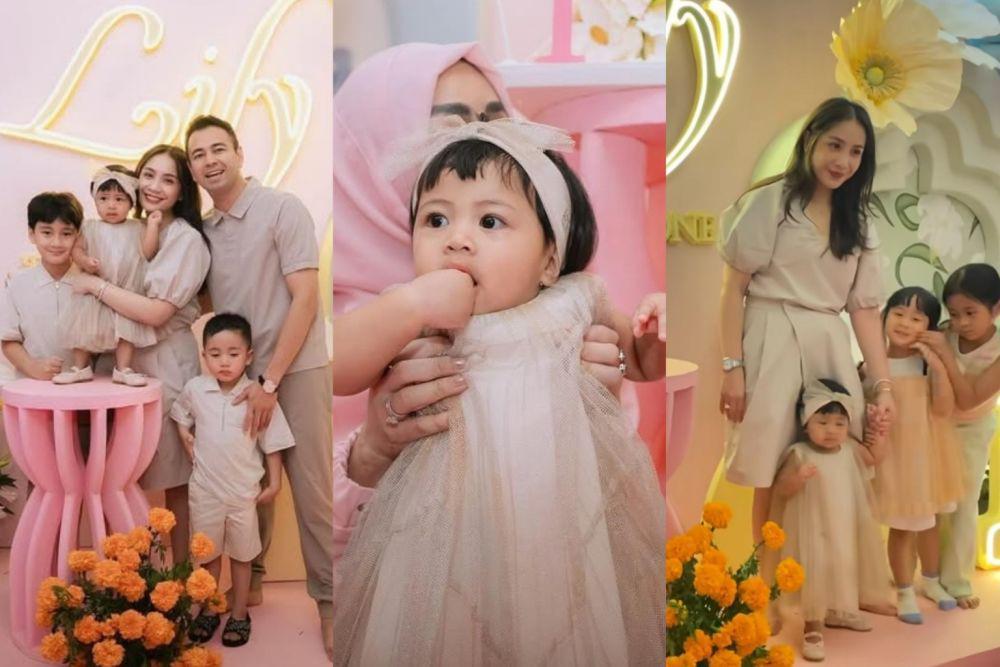 8 Style Nagita Slavina dan Lily Rayakan Ulang Tahun, Tema Earth Tone