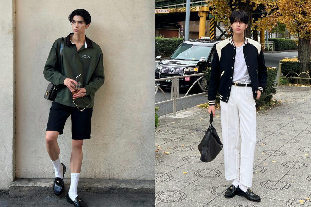7 Ide Styling Sepatu Loafer ala Dunk Natachai, Youthful Elegance!