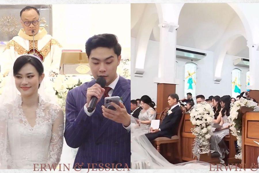 7 Dekorasi Pemberkatan Jessica Jane dan Erwin Phang, Terasa Khidmat!