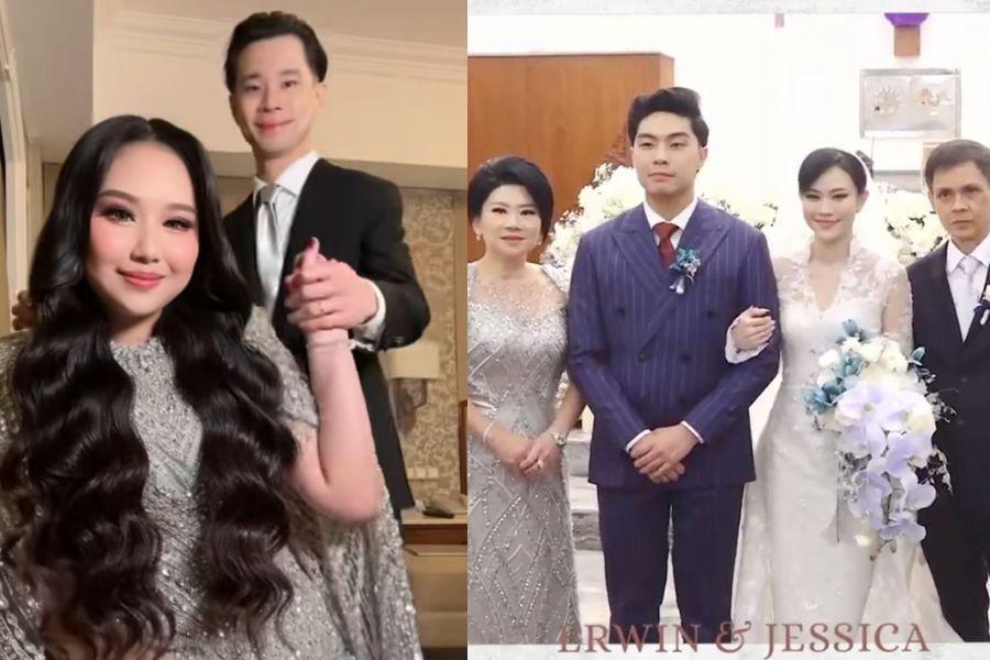 7 Gaya Tamu dan Keluarga di Pemberkatan Jessica Jane-Erwin, Kompak!