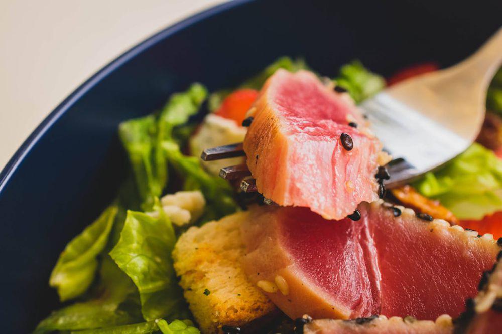 ilustrasi tuna salad (pexels.com/Hilary Halliwell)