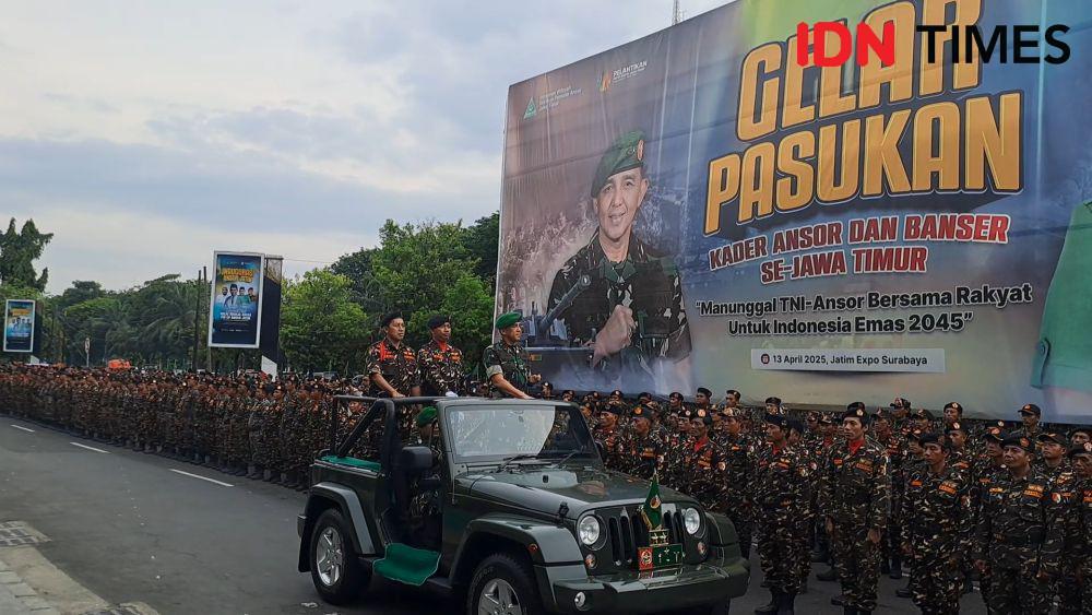 Gelar Pasukan Bersama Ansor dan Banser, Pangdam Singgung RUU TNI
