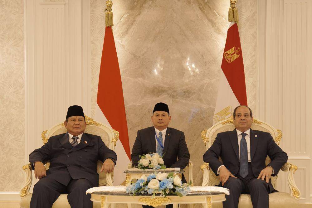 Ini Momen Prabowo dan Presiden Sisi Kunjungan Dadakan ke Akmil Mesir