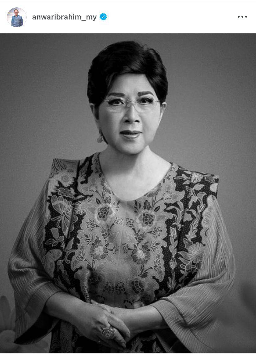 PM Malaysia Anwar Ibrahim mengucapkan belasungkawa atas meninggalnya Titiek Puspa. (Instagram/@anwaribrahim_my)