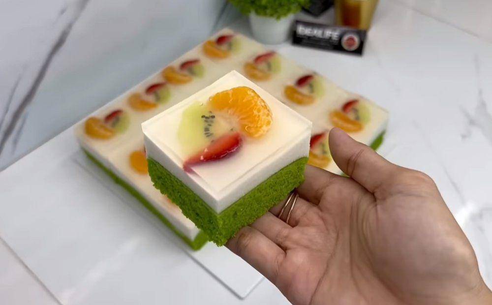 ilustrasi puding cake buah lapis (YouTube.com/Figo Alfares)