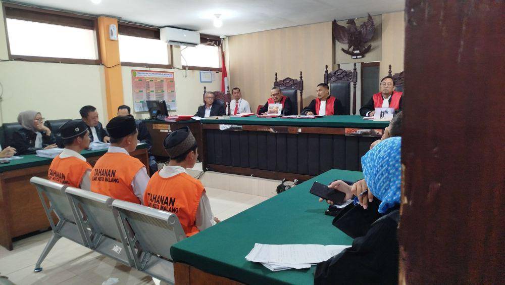 Sidang kasua pabrik narkoba di PN Kota Malang. (IDN Times/Rizal Adhi Pratama)