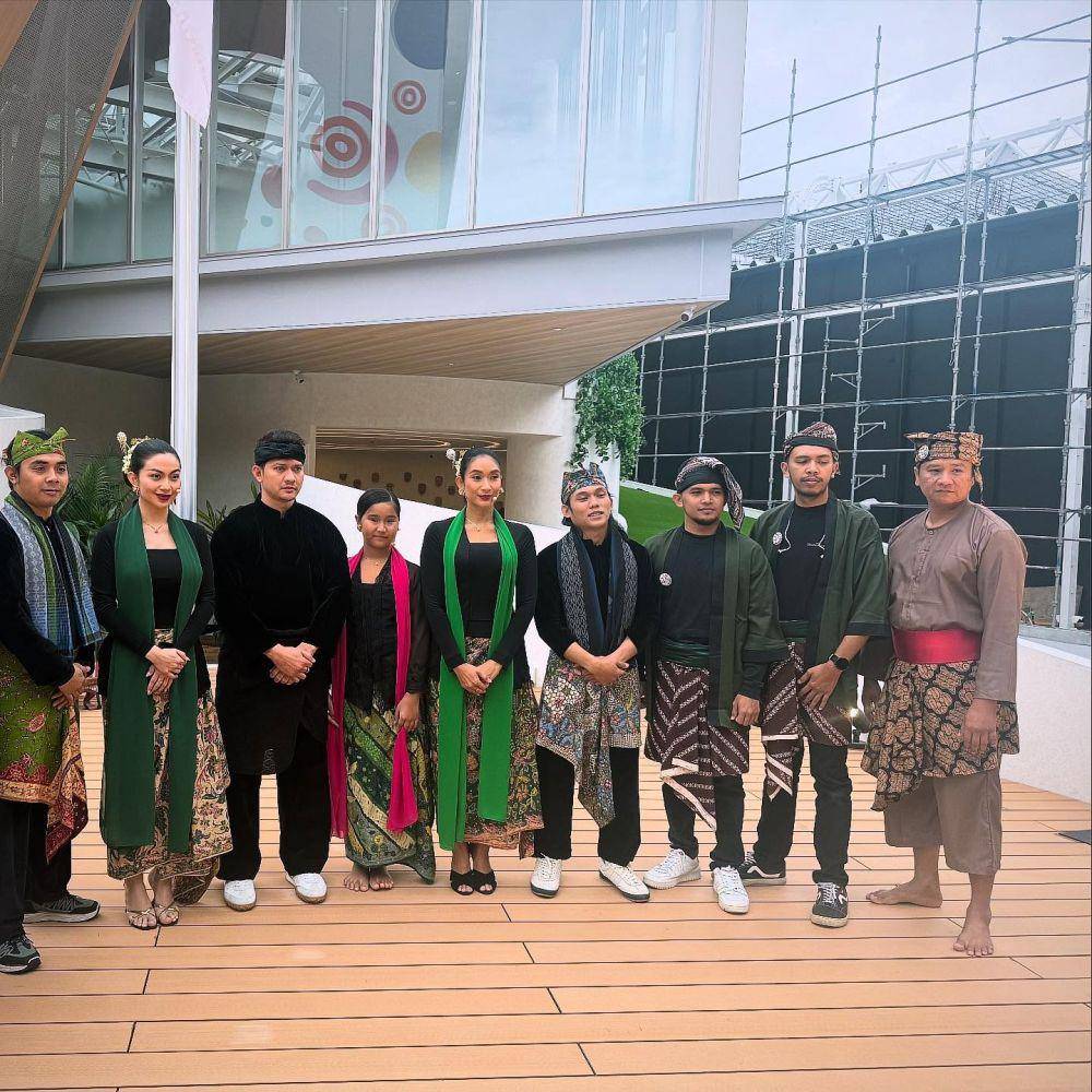 Ariel Tatum, Happy Salma dan Iko Uwais di Indonesia Paviliun Expo 2025 (instagram.com/audyitem)
