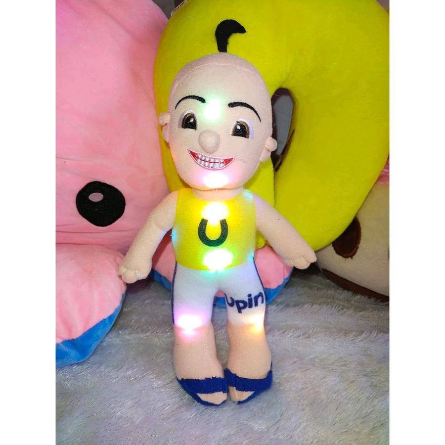 boneka karakter kartun Upin Ipin pake lampu led. (tokopedia.com/ria boneka bekasi)