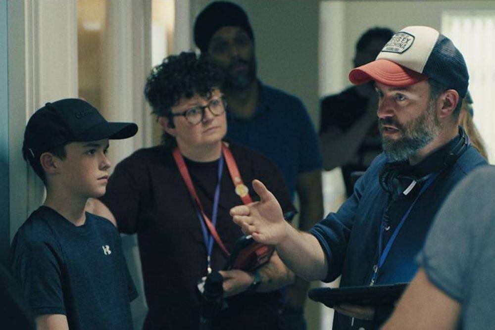 Sutradara Philip Barantini di set Adolescence (dok. Netflix/Adolescence)