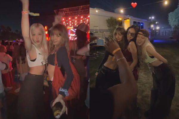 Potret Rose dan Lisa BLACKPINK Nonton Jennie di Coachella 2025